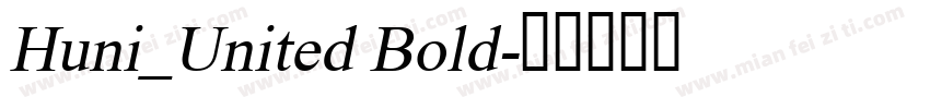 Huni_United Bold字体转换